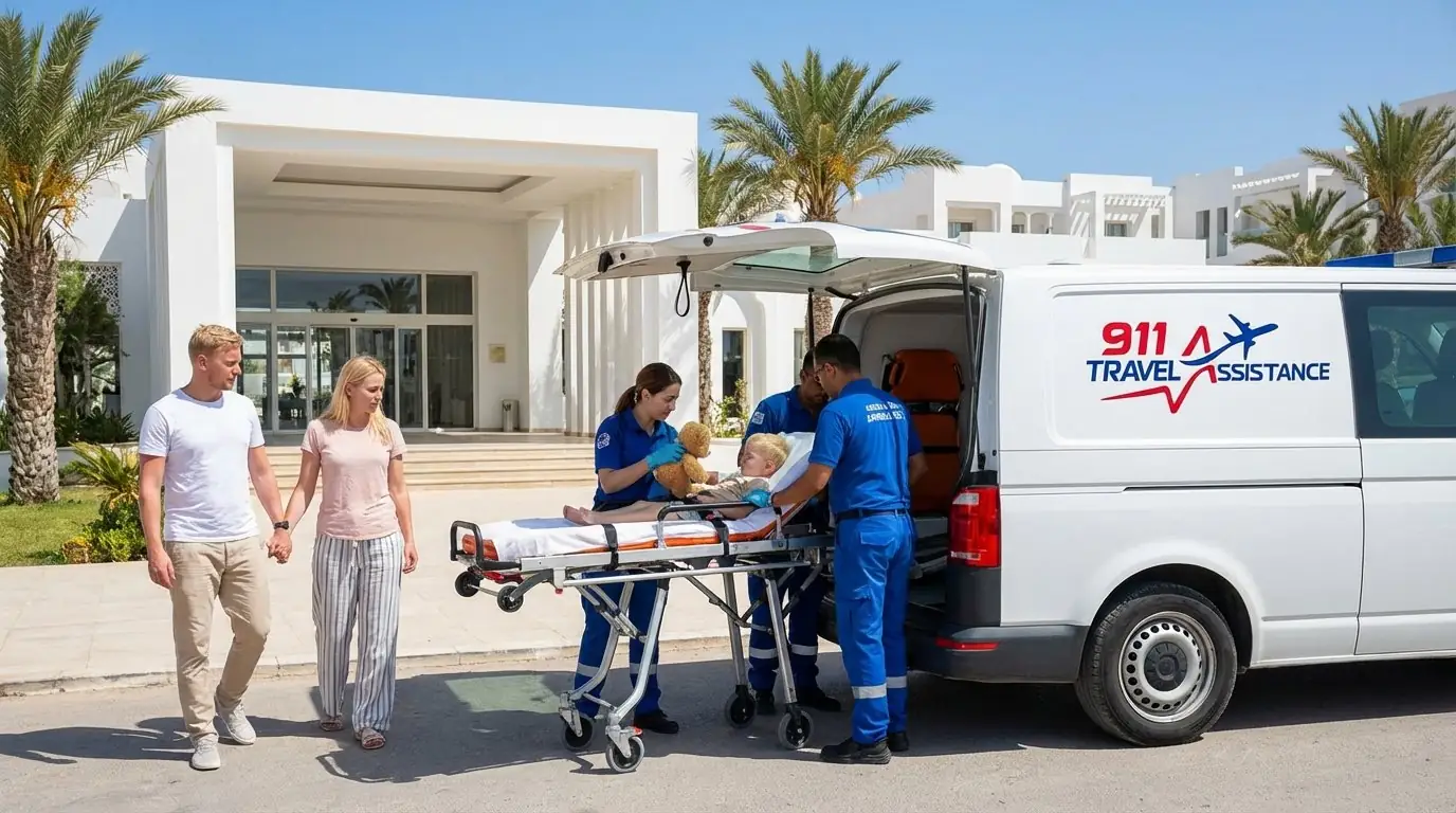 Consultation pédiatrique à l'hôtel en Tunisie