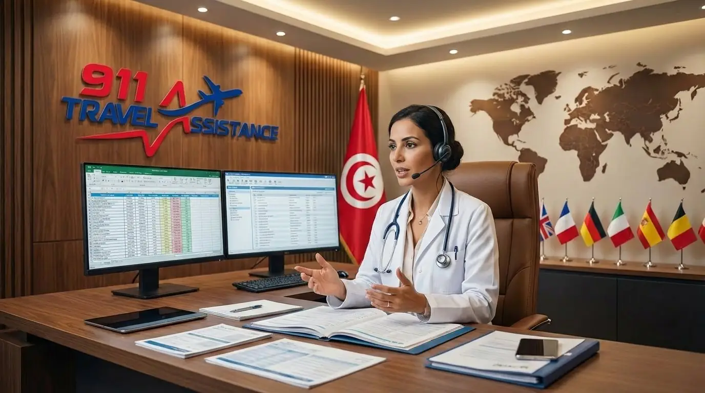 Suivi des patients internationaux par le médecin à l'hôtel