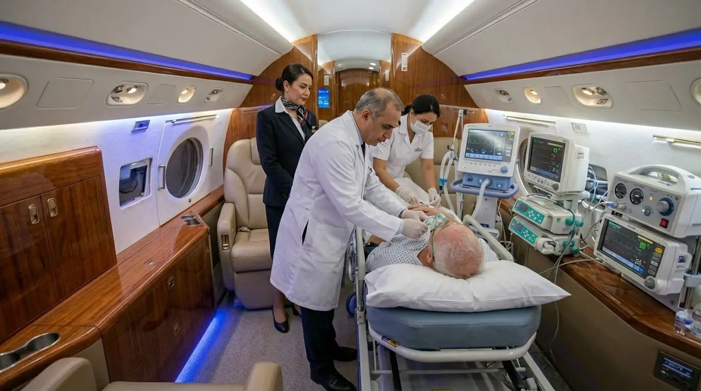 Avion sanitaire médicalisé