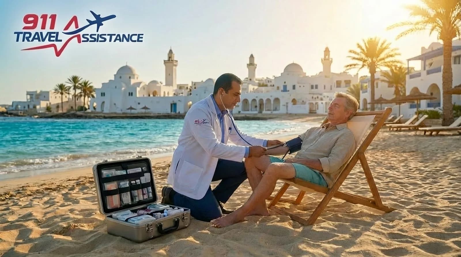 Équipe médicale 911 Travel Assistance à la Ghriba de Djerba