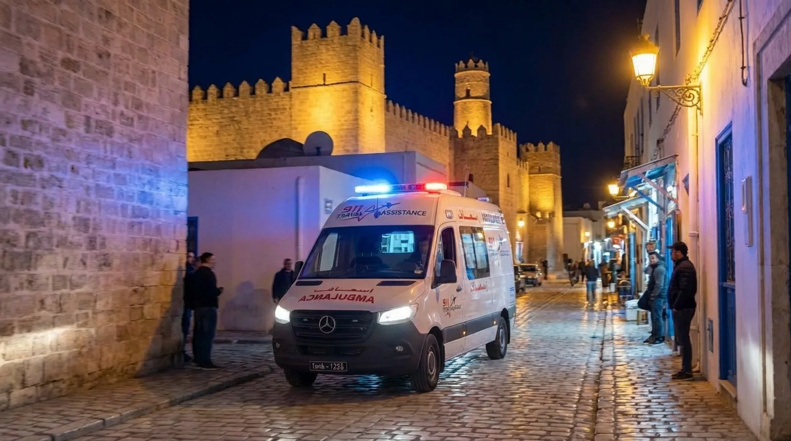 Ambulância 911 Assistência de Viagem na medina de Sousse